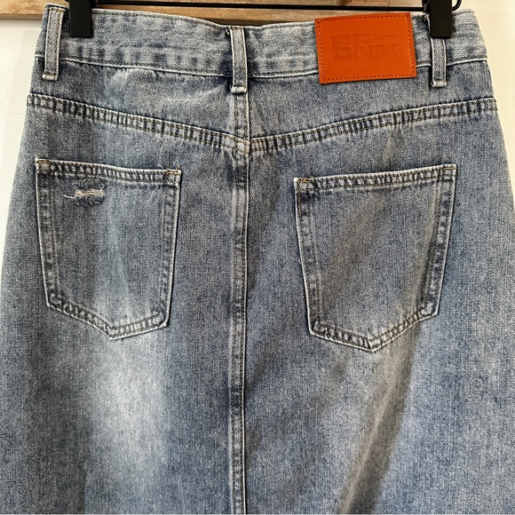 PRINCESS POLLY | Women’s Light Wash Denim Skirt size 6 - Picture 6 of 12